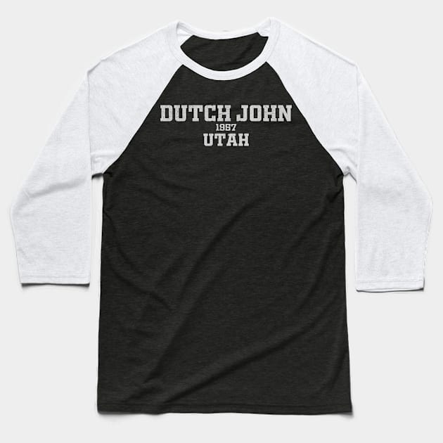 Dutch John Utah Baseball T-Shirt by RAADesigns